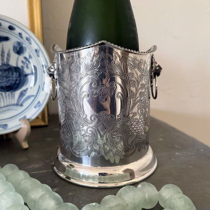 English Silver Wine or Champagne Cooler