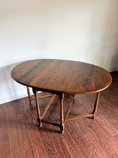 English Gate Leg Drop Leaf Table