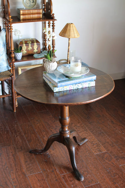 English Tripod Table: 18th Century
