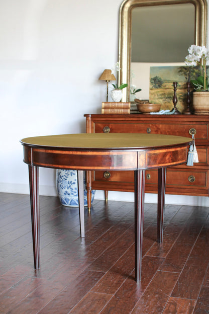 Georgian Demilune Card Table