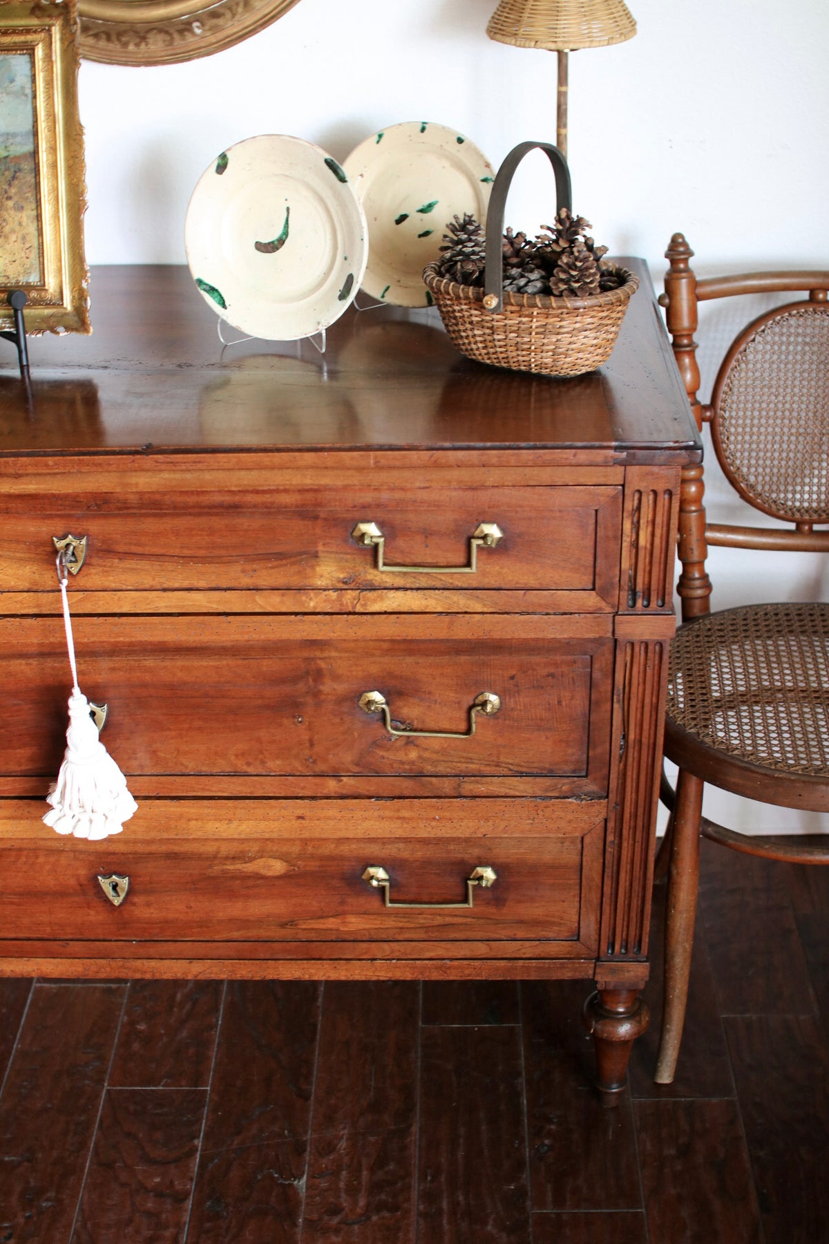 Antique French Louis XVI Walnut Commode