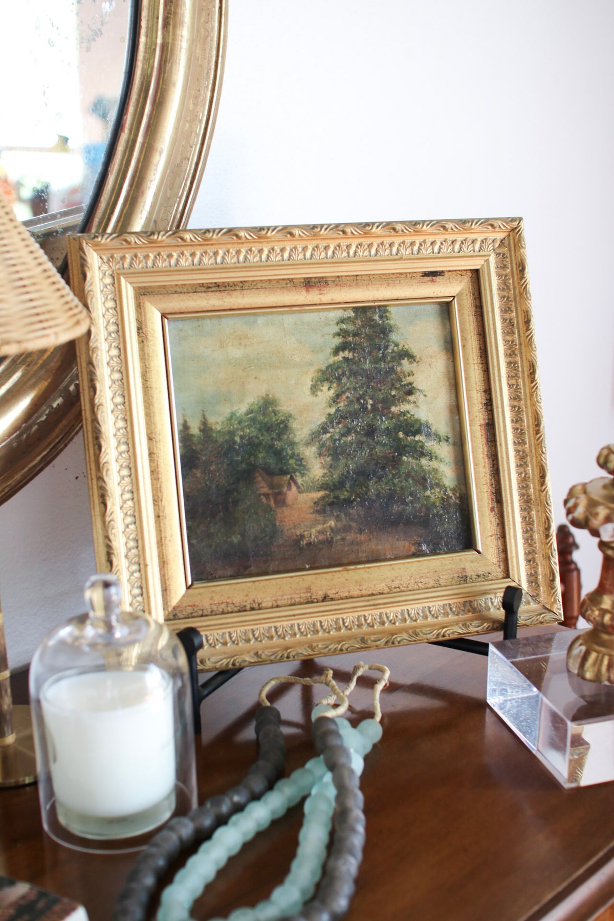 Framed Italian Landscape Painting