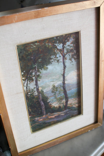 Italian Framed Tree Painting