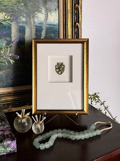 Framed English Horse Brasses