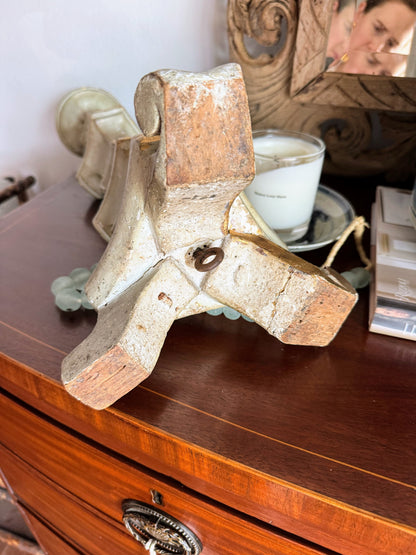 French Painted Candlestick