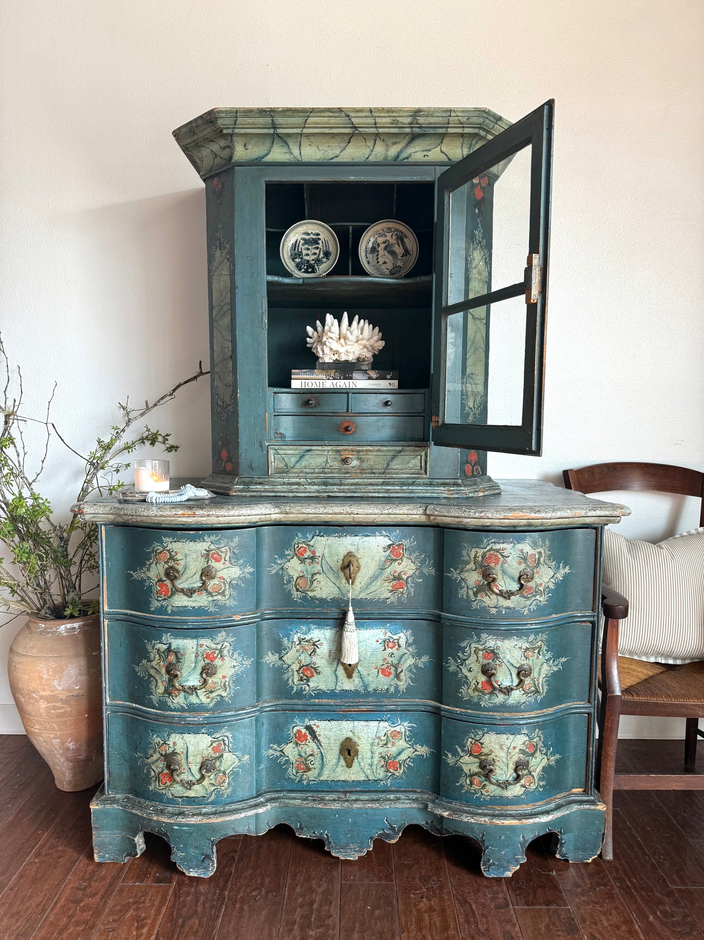 Antique Painted Austrian Alpine Commode