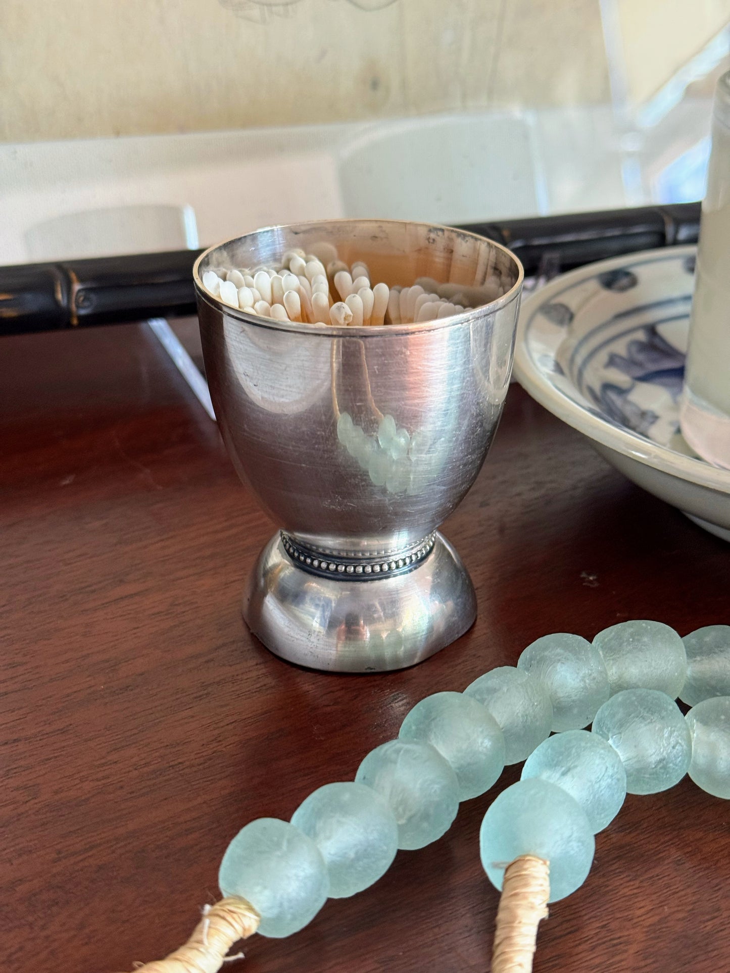 French Silver Match Cup