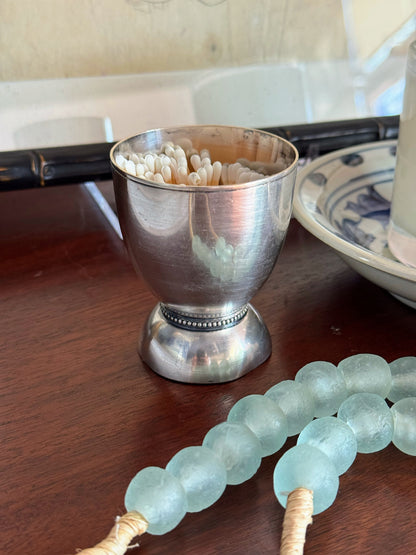 French Silver Match Cup