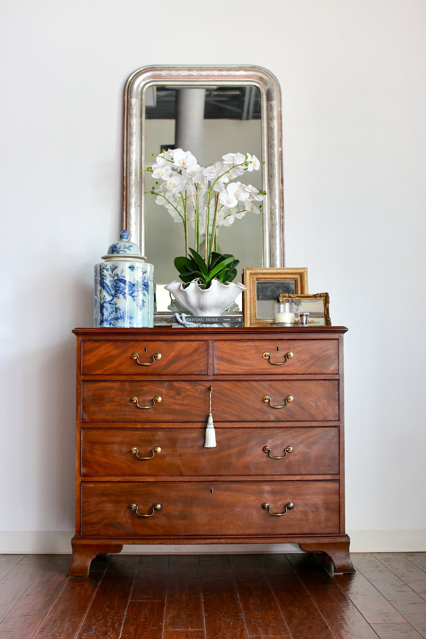 Antique English Flame Mahogany Chest