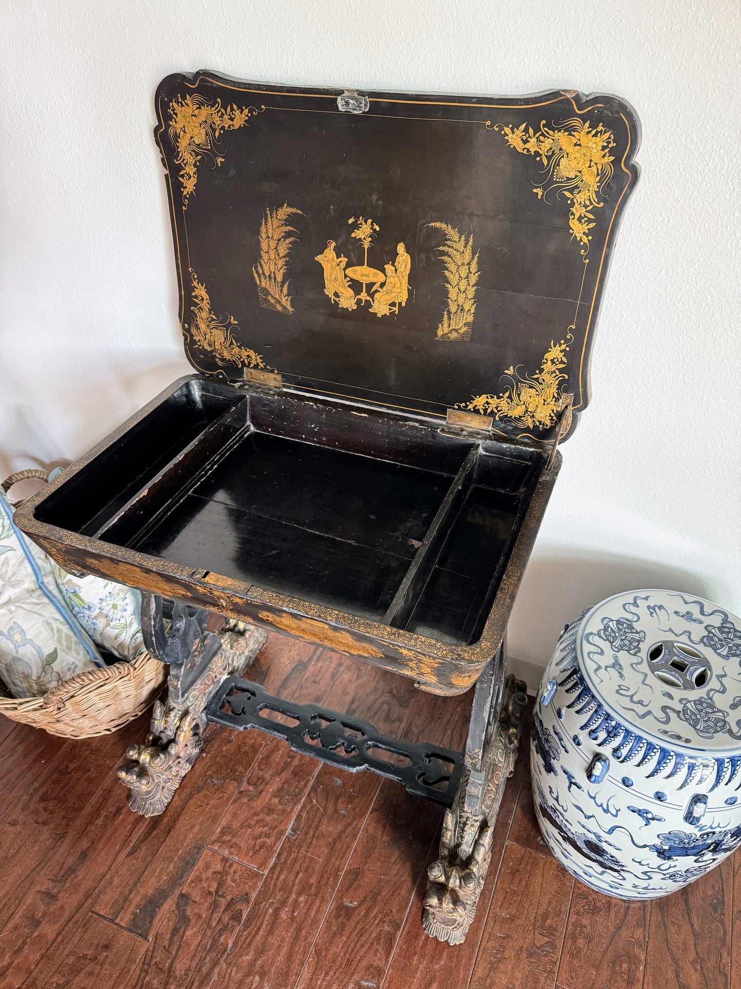 Antique Cantonese Sewing Table