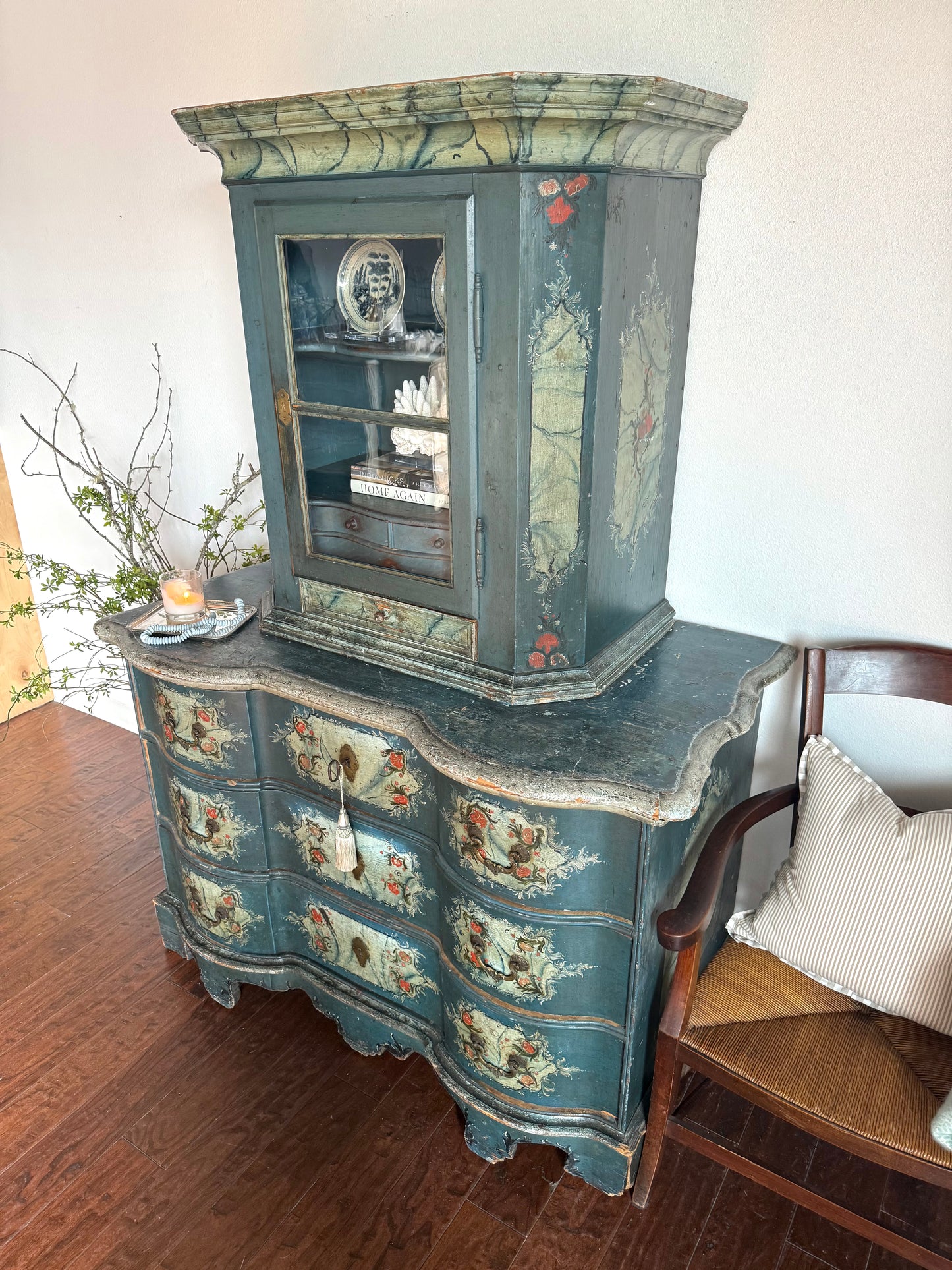 Antique Painted Austrian Alpine Commode