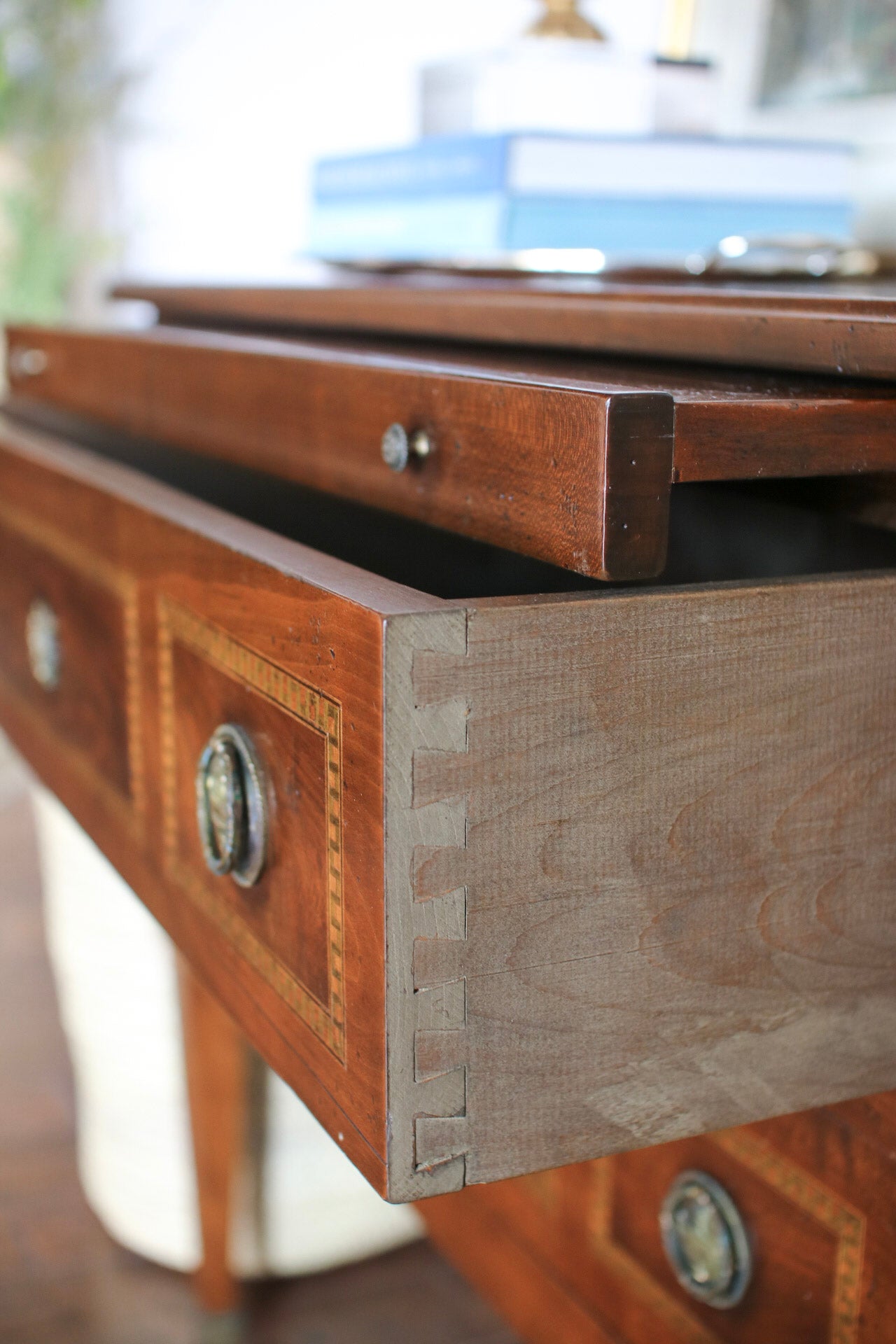 French Louis XVI Secretary Chest with Inlay
