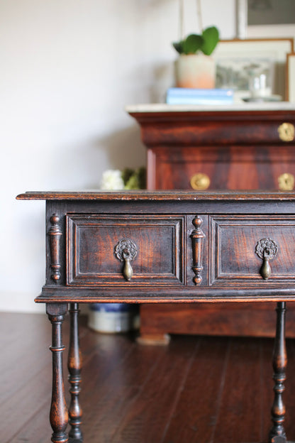 English Jacobean Style Console Table