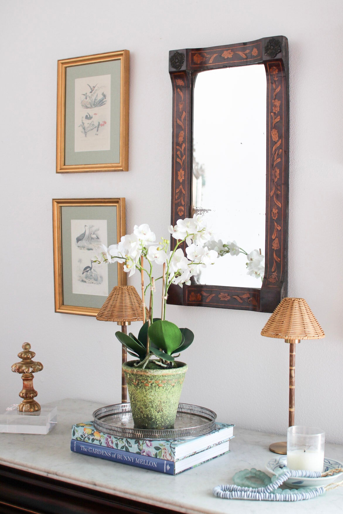 Set of Four French Bird Prints