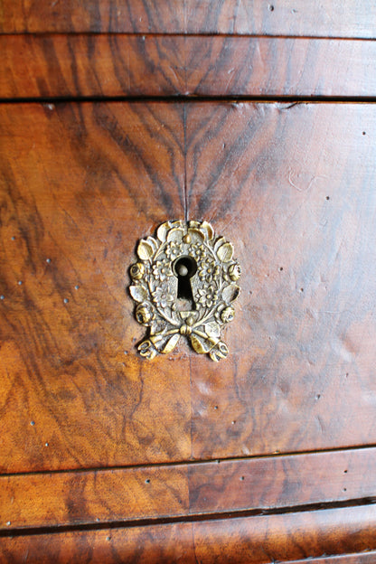 French Louis Phillipe Commode with Grey Marble Top