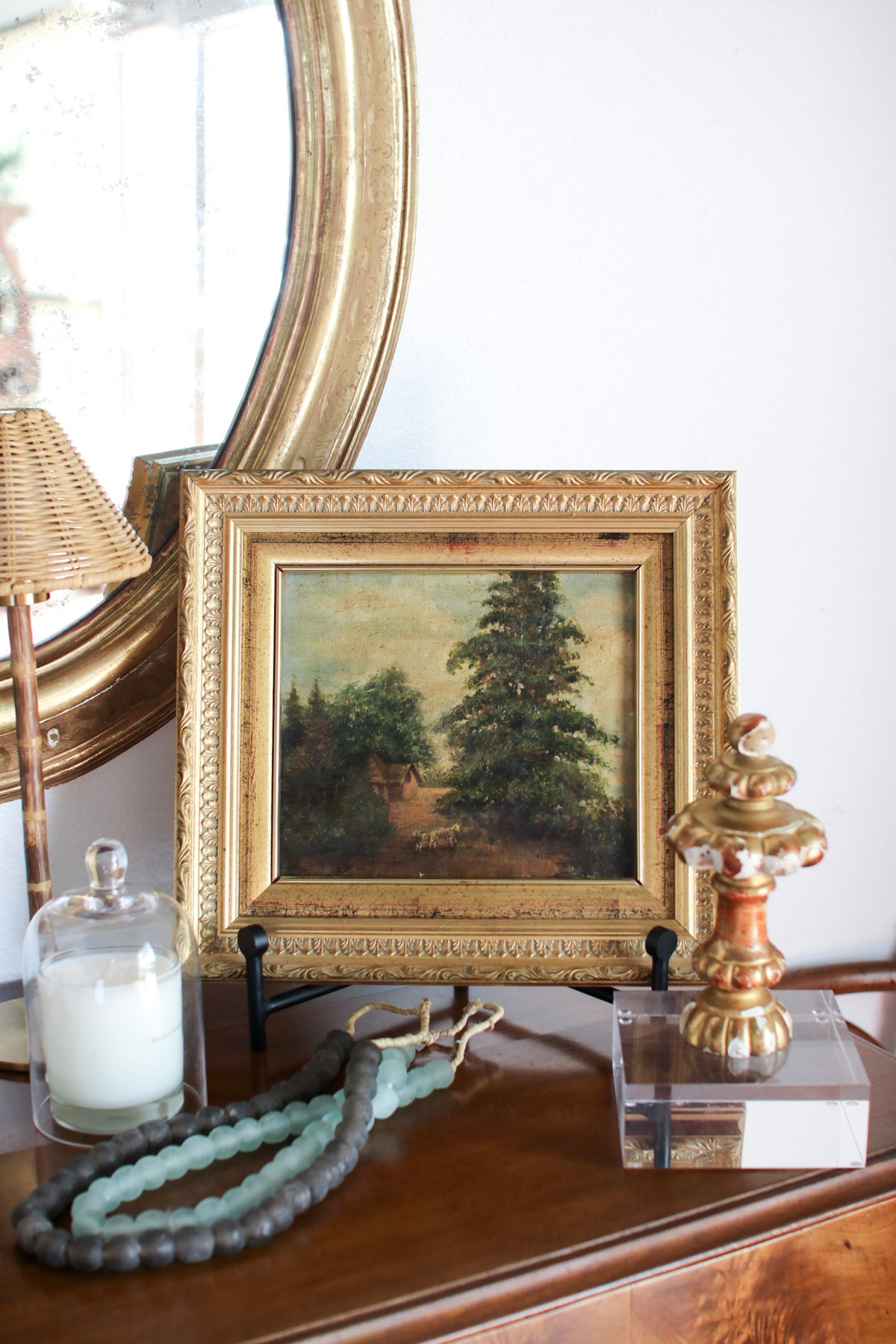 Framed Italian Landscape Painting