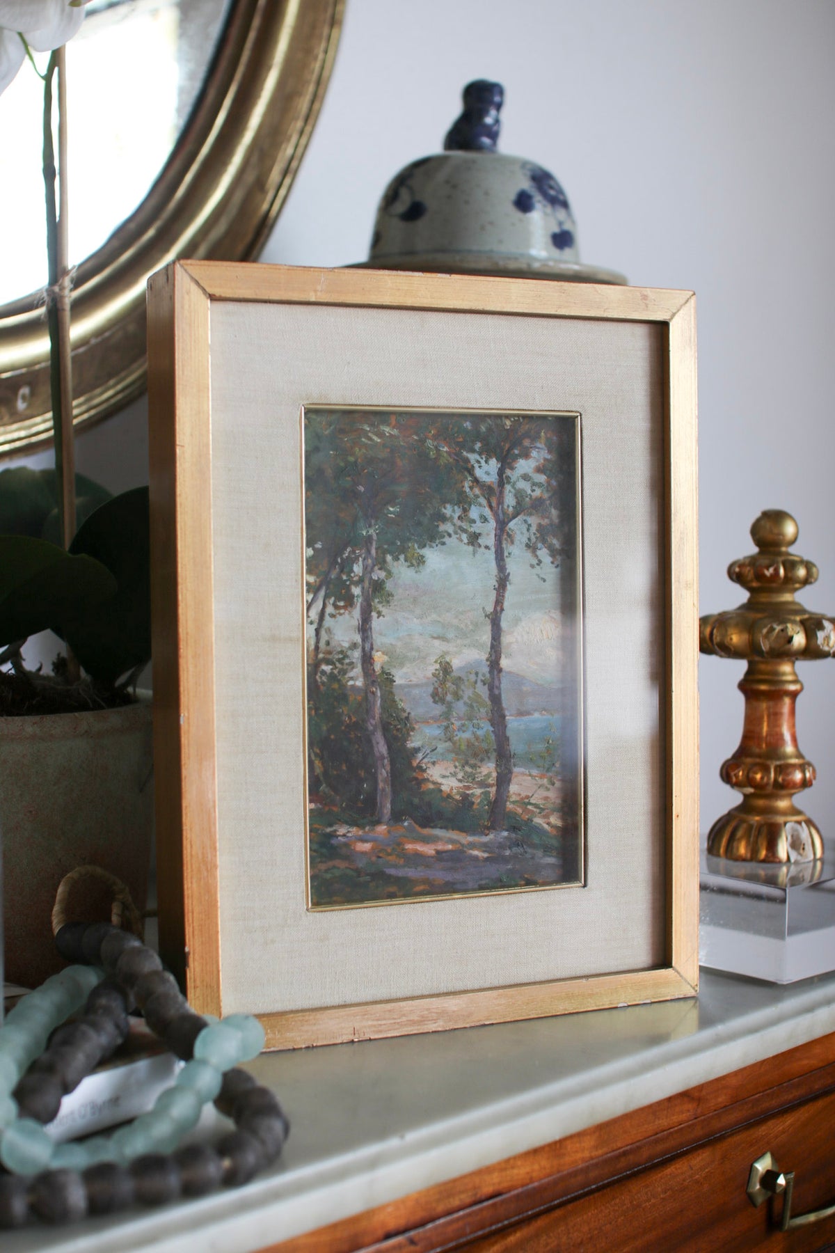Italian Framed Tree Painting