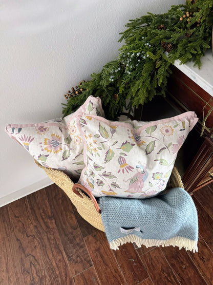 Custom Pillow: 18x18 Pink Chinoiserie