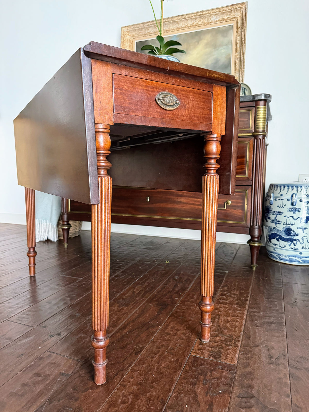 Antique American Drop Leaf Table