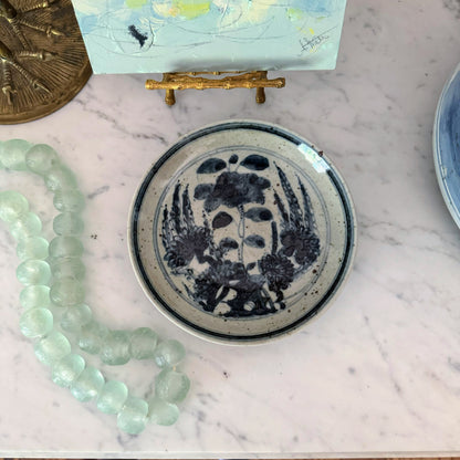 Floral Blue & White Dish