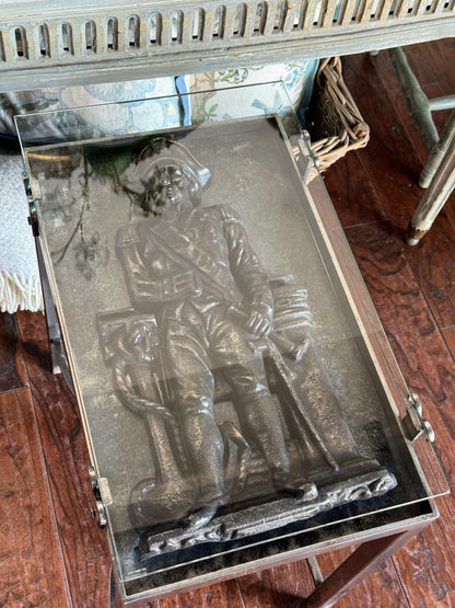 Custom French Soldier Side Table