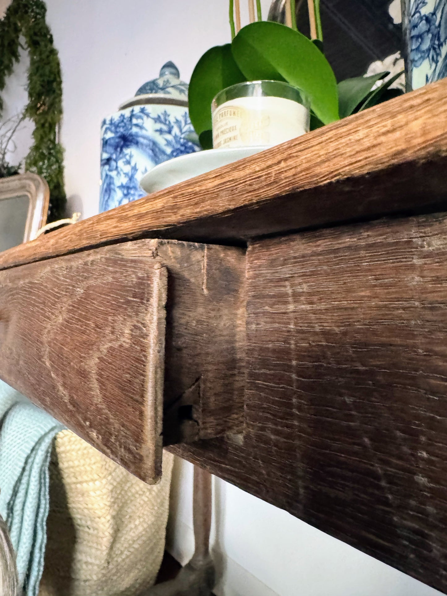 Antique Bleached French Side Table