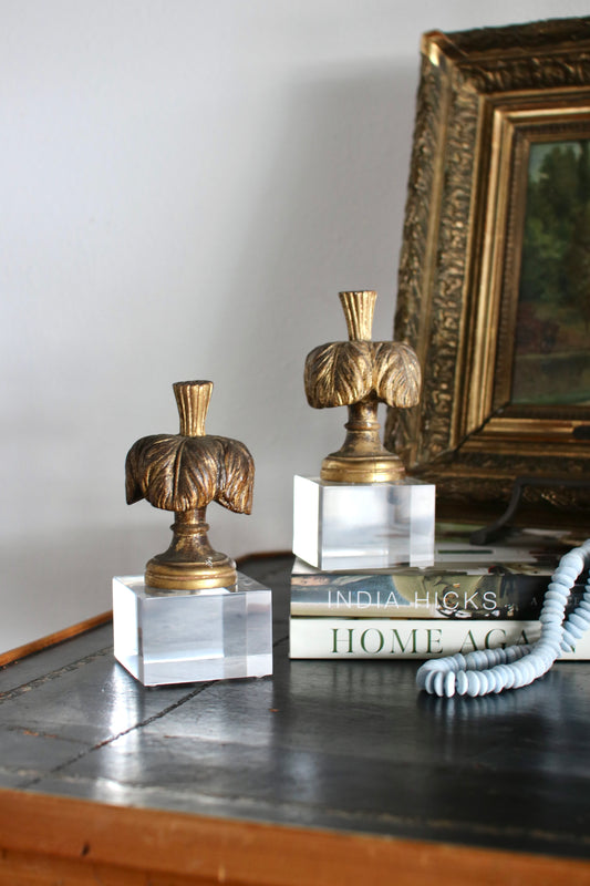 French Finial Mounted on Acrylic