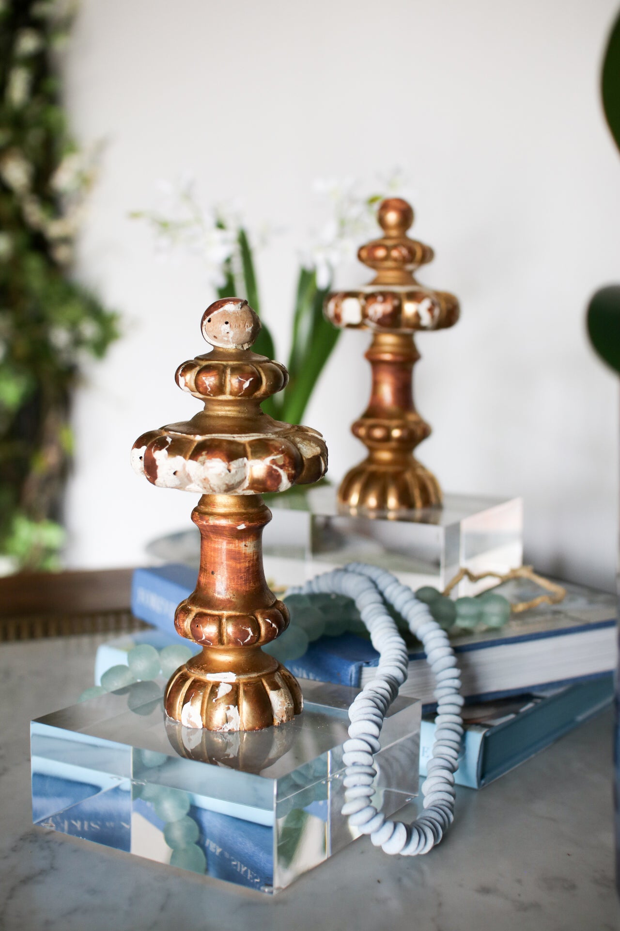 French Finial Mounted on Acrylic