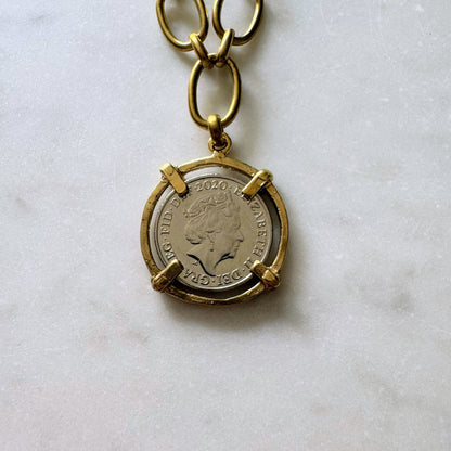 Coin Necklace: Queen Elizabeth II