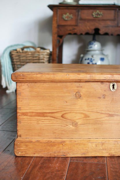English Pine Blanket Box