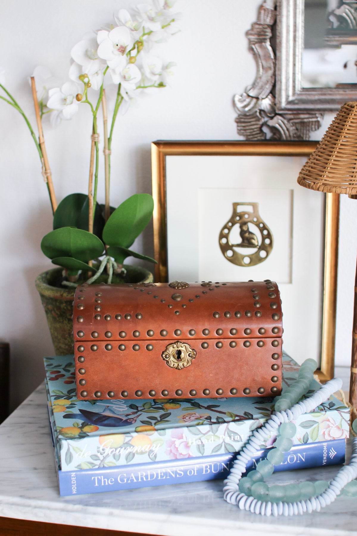 English Leather Stationery Box