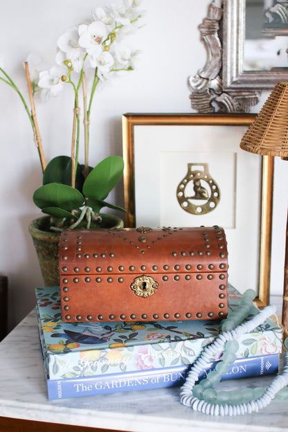 English Leather Stationery Box