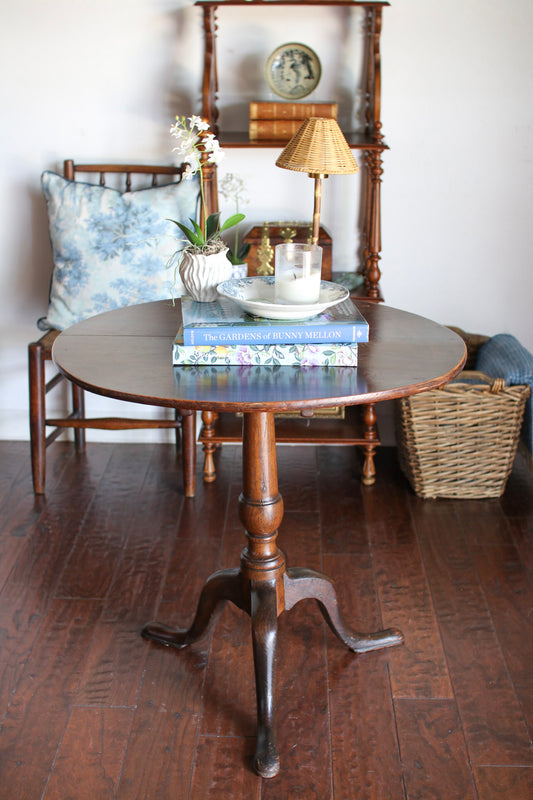 English Tripod Table: 18th Century
