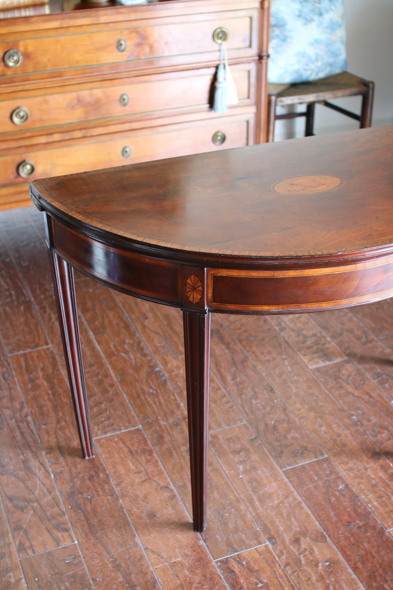 Georgian Demilune Card Table
