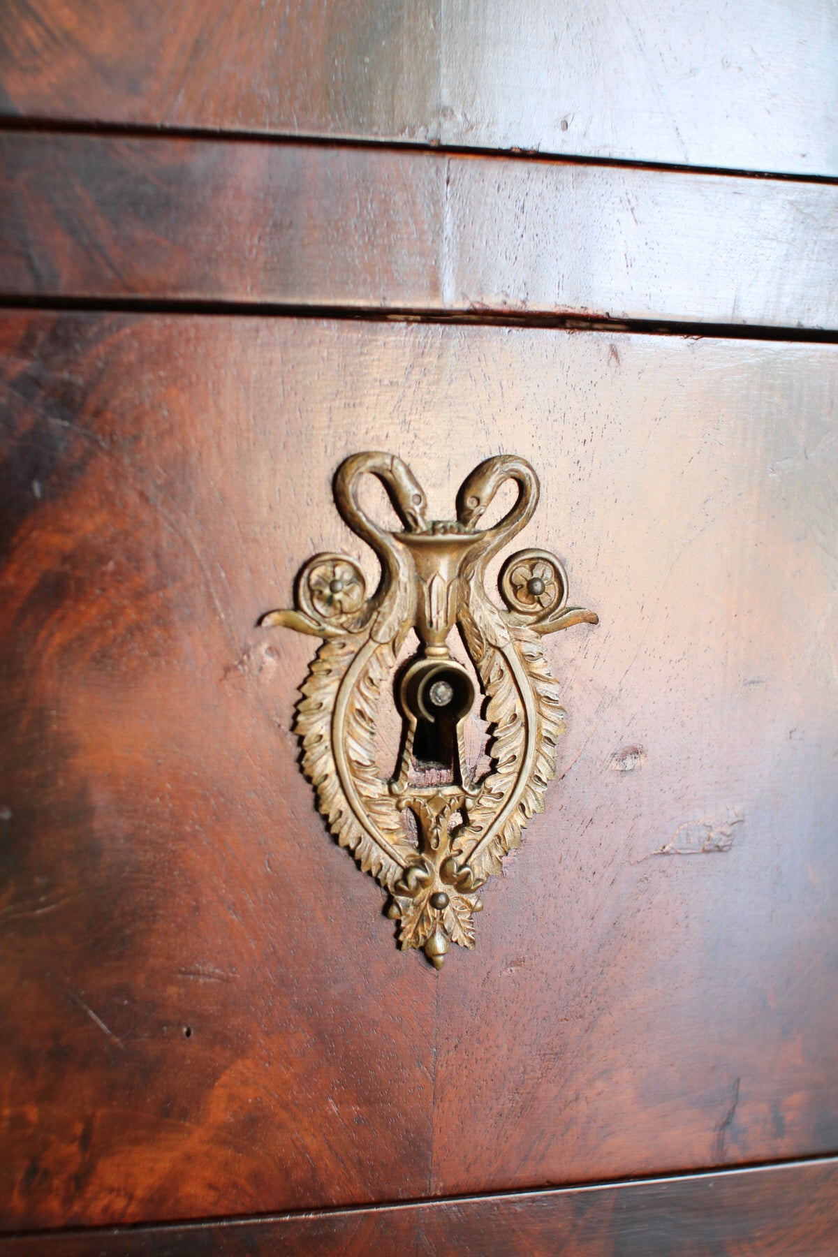 French Louis Philippe Commode with White Marble