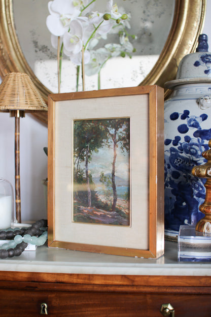 Italian Framed Tree Painting
