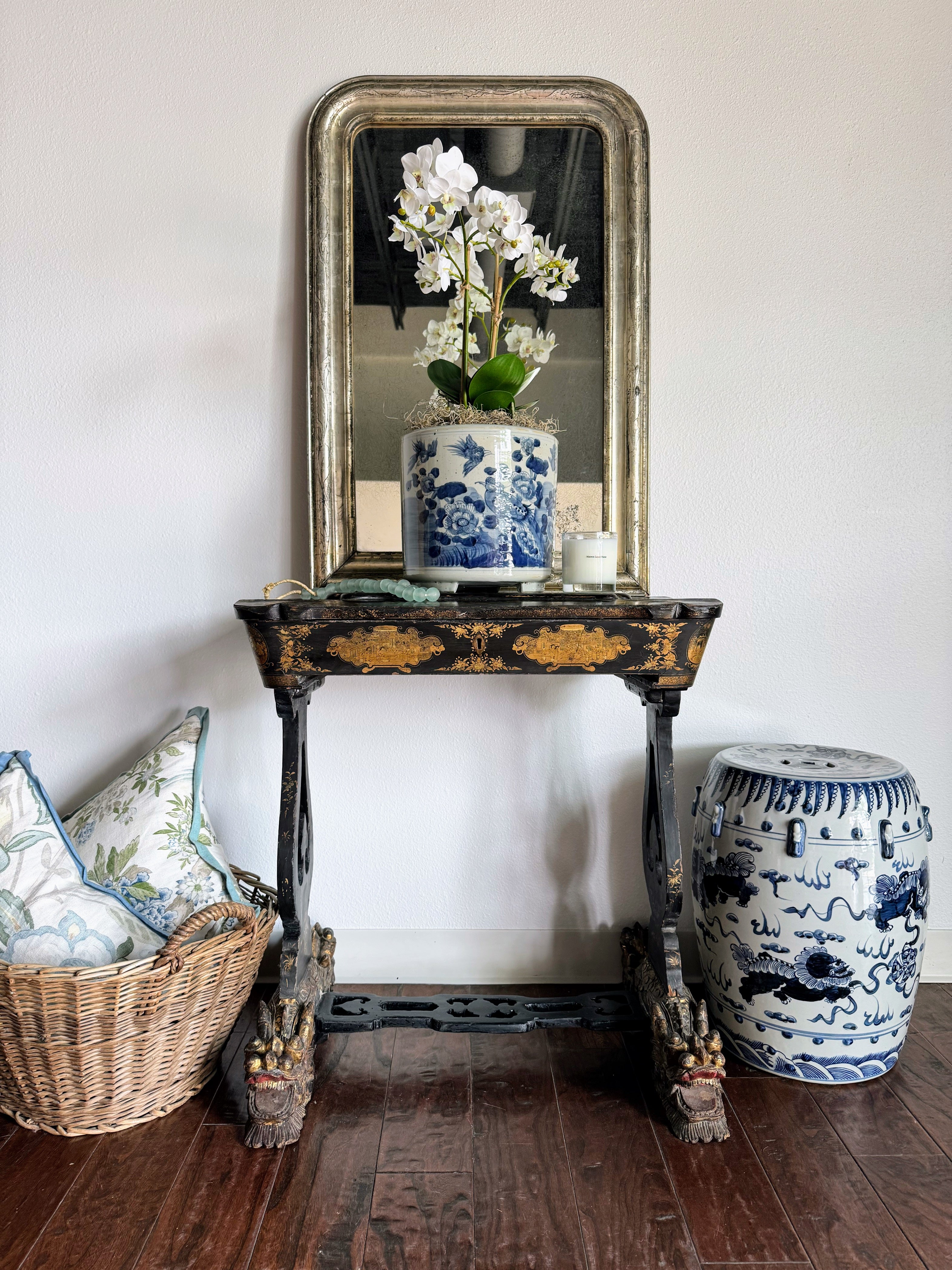 Antique Cantonese Sewing Table – Fox Hill Furnishings