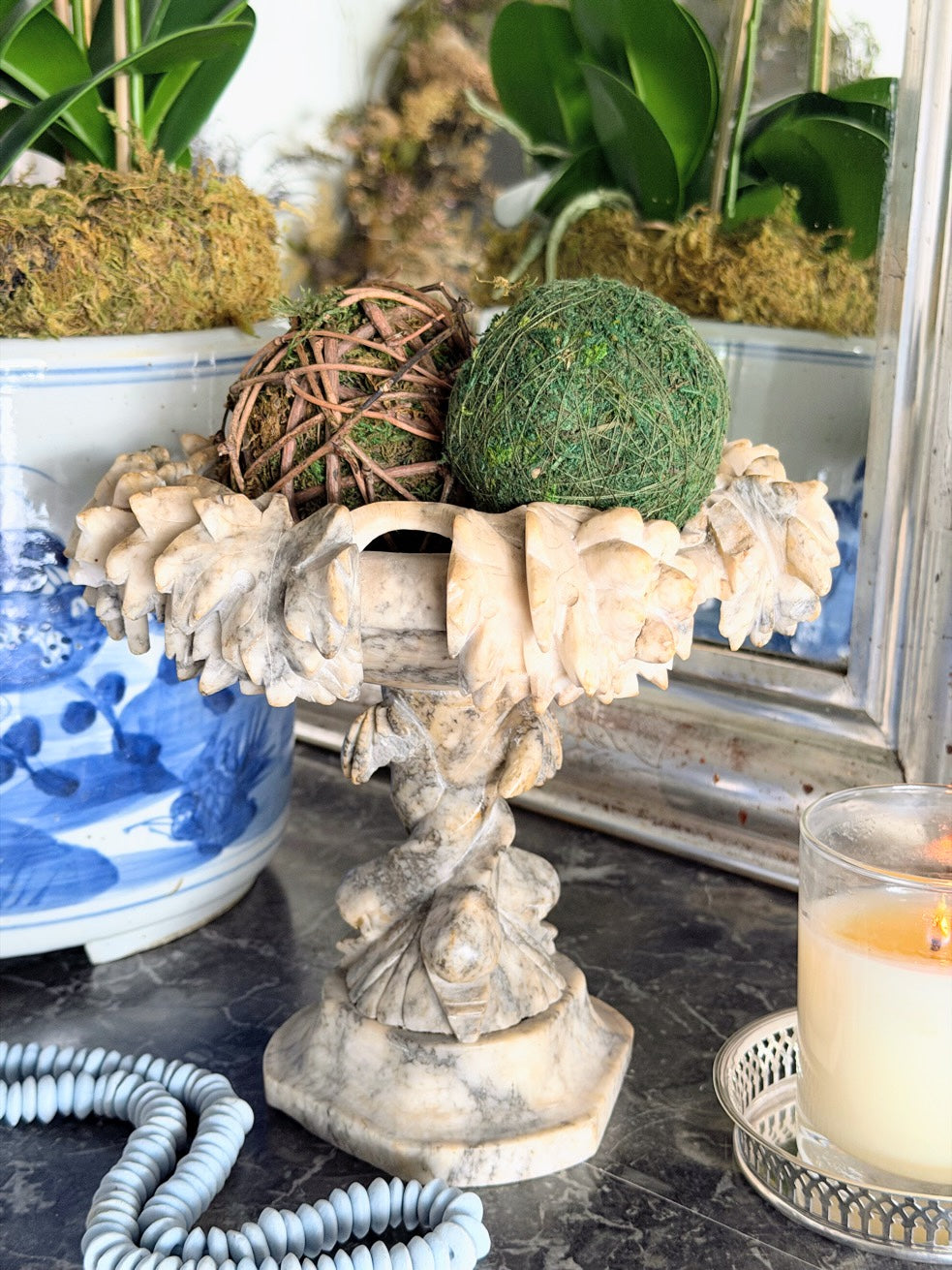 Antique Alabaster Tazza