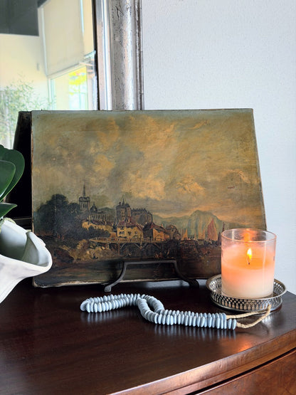 English Oil Painting of Water Scene