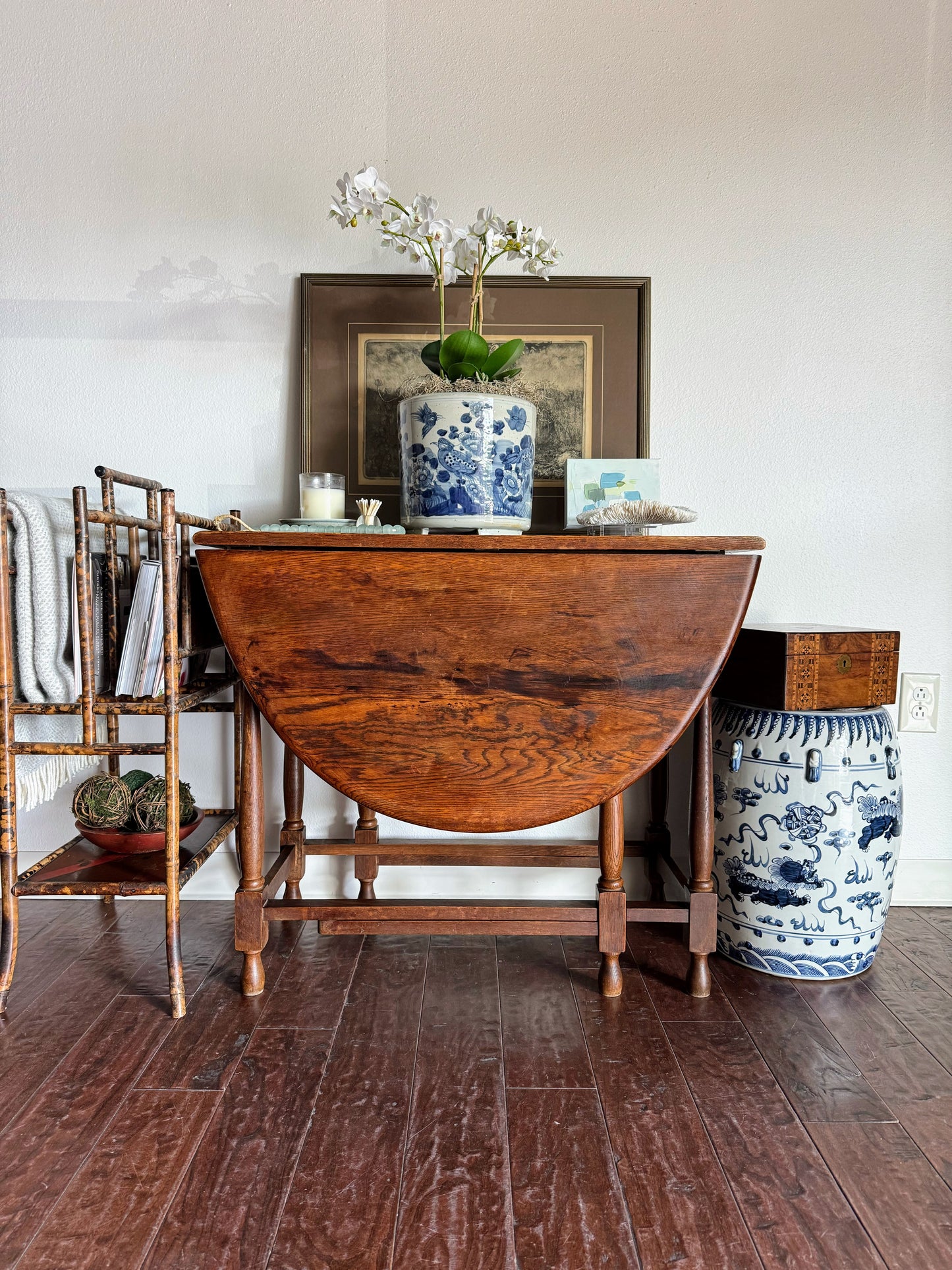 English Gate Leg Drop Leaf Table