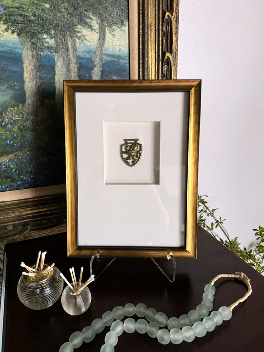 Framed English Horse Brasses