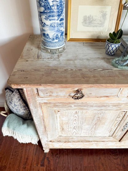 Bleached White Washed French Buffet