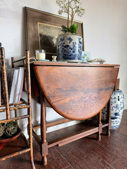 English Gate Leg Drop Leaf Table
