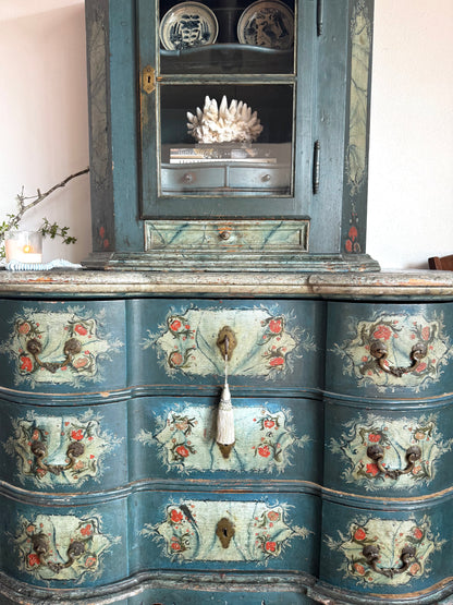 Antique Painted Austrian Alpine Commode