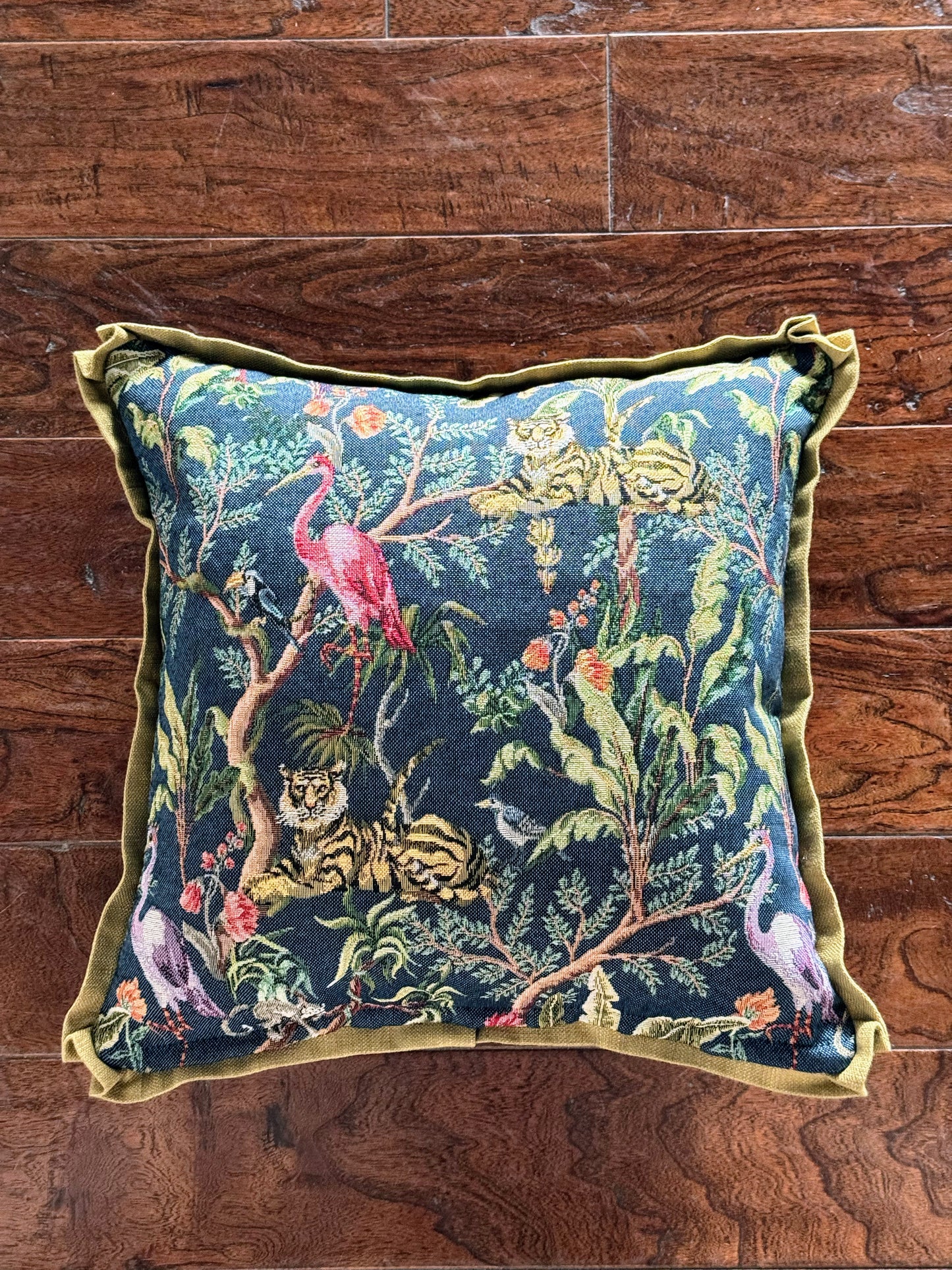 Custom Pillow: 18x18 Made in the UK Jungle Tapestry