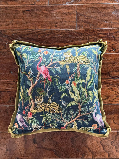 Custom Pillow: 18x18 Made in the UK Jungle Tapestry