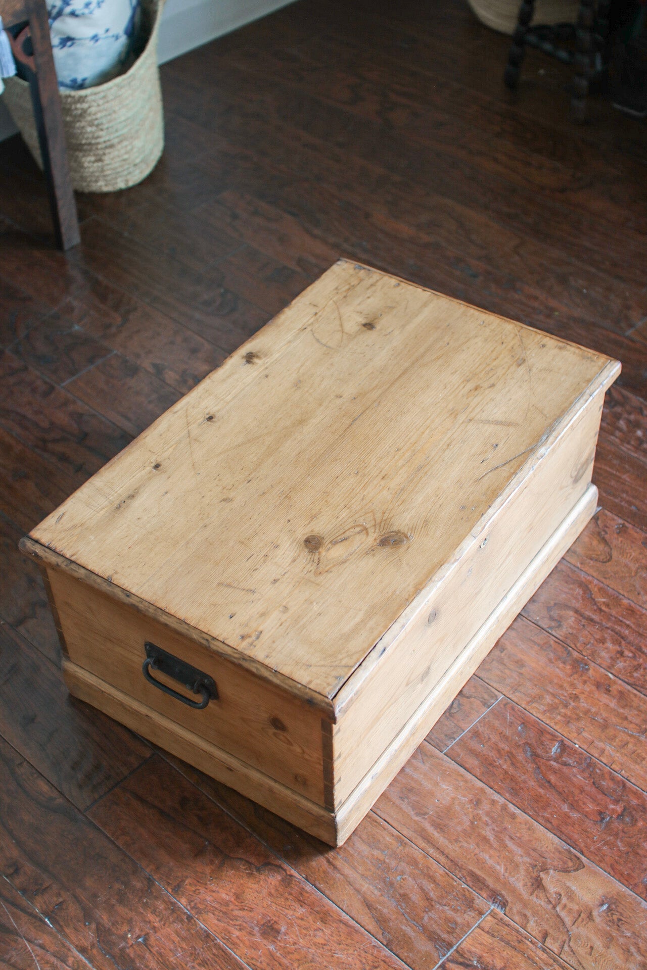 English Pine Blanket Box