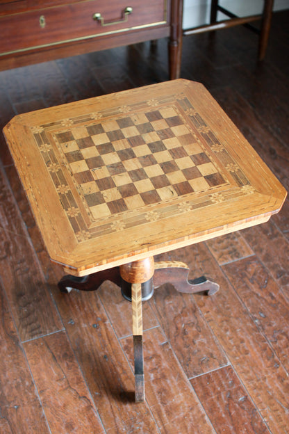 Italian Chess Inlay Table