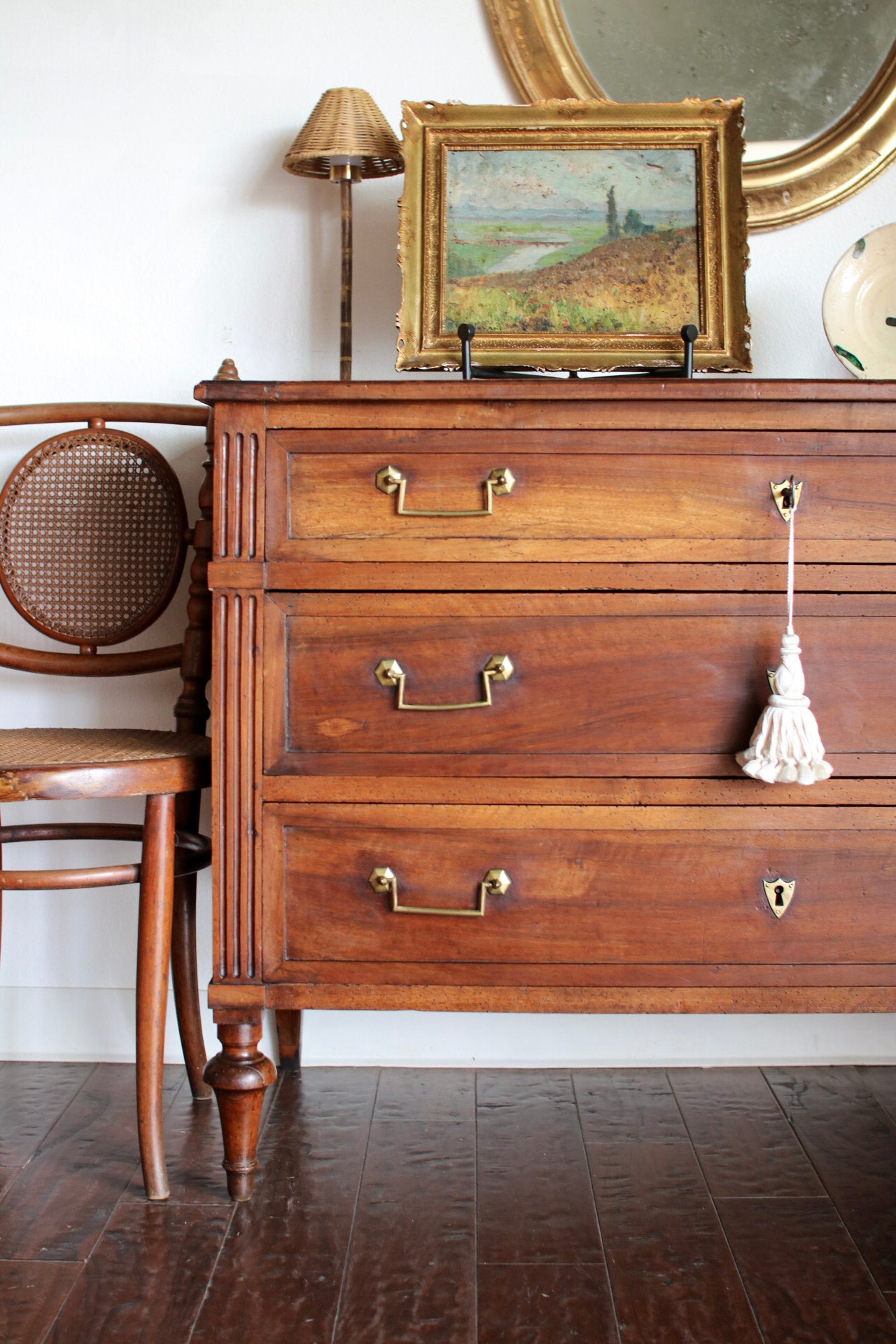Antique French Louis XVI Walnut Commode