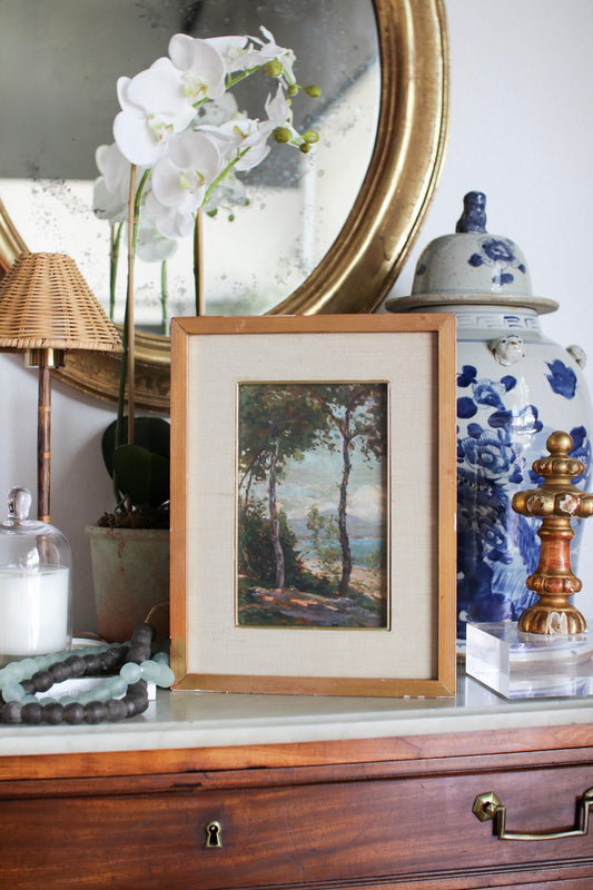 Italian Framed Tree Painting